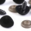 Bezpečnostný noštek - semišový 11x14mm Čierny