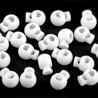 Brzdičky guľaté 15x19 mm - Krémová 01