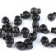 Brzdičky guľaté 15x19 mm - Čierna 06