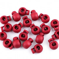 Brzdičky guľaté 15x19 mm - Bordová 19