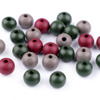 Drevené koráliky  Ø10 mm - Mix 8-20 g