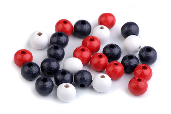 Drevené koráliky Ø10 mm / Drevené koráliky  Ø10 mm - Mix 2-20 g