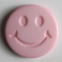 Gombík detský SMILE - Ø15 mm - ružová
