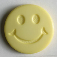 Gombík detský SMILE - Ø15 mm - žltá