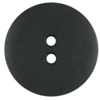 Gombík plastový - Hladký Ø18 mm - čierna
