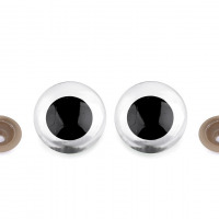 Bezpečnostné oči farebné - Ø30 mm - Transparent 04