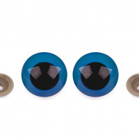 Bezpečnostné oči farebné - 16 mm - Modrá