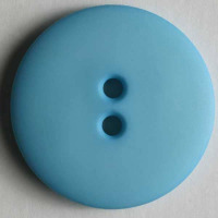 Gombík plastový - Hladký Ø18 mm - modrá svetlá