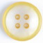 Gombík plastový - štvordierkový, farebný - Ø18mm - Žltá