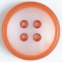 Gombík plastový - štvordierkový, farebný - Ø18mm - Oranžová