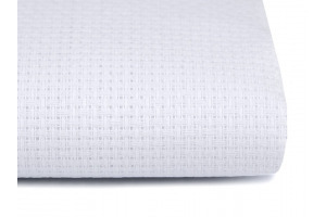 Vyšívacia tkanina Kanava biela - šírka 140 mm