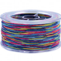 Šnúrka dúhová Ø0,8 mm - Modrá-multikolor 04