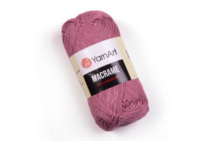 Macrame 141 - staroružová tmavá