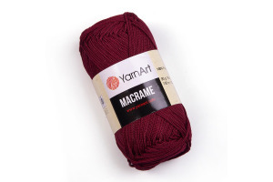 Macrame 145 - tmavá bordová