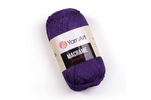 Macrame 167 - tmavá fialová