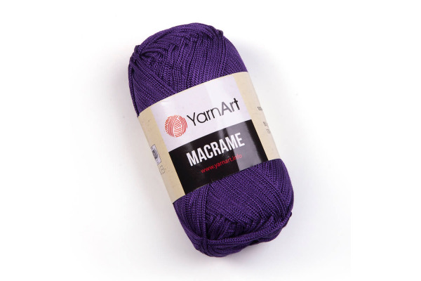Macrame 167 - tmavá fialová