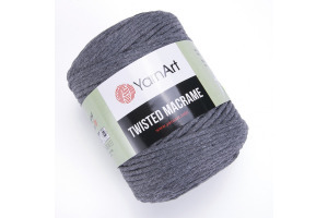 Twisted Macrame 5mm - 758 tmavošedá
