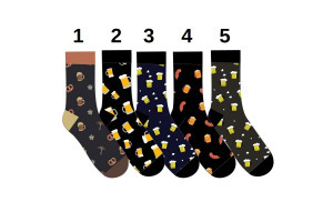 Ponožky Crazy - Bavlnené - 39/42