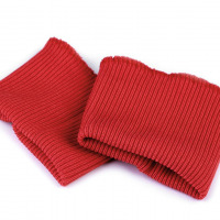 Úplet elastický na rukávy - šírka 7 cm - Červená 016