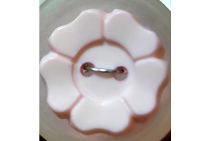 Gombík plastový - Kvetinka - Ø15 mm - svetloružová