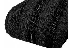 Zips špirálový metráž - nekonečný šírka špirály 5mm - Čierna 332