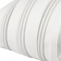 Zips špirálový metráž - nekonečný šírka špirály 5mm - Biela 101
