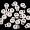 Brzdičky guľaté 15x19 mm - Krémová svetlá 08