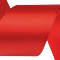 Atlasová stuha šírky 40 mm - zväzok po 5 m - Červená 26