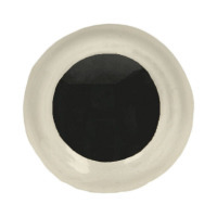 Bezpečnostné oči farebné - 10 mm - Biela