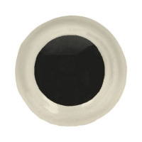 Bezpečnostné oči farebné - 10 mm - Biela