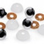 Bezpečnostné oči glitrové Ø20 mm - Zlatá  06