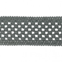 Guma pletená 50 mm - dark grey/tmavošedá