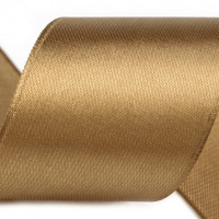 Atlasová stuha šírky 40 mm - zväzok po 5 m - Hnedá svetlá 105