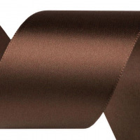 Atlasová stuha šírky 40 mm - zväzok po 5 m - Hnedá 31