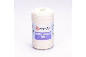 Twisted Macrame 3mm - 752 krémová