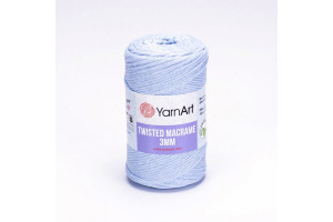 Twisted Macrame 3mm - 760 modrá svetlá