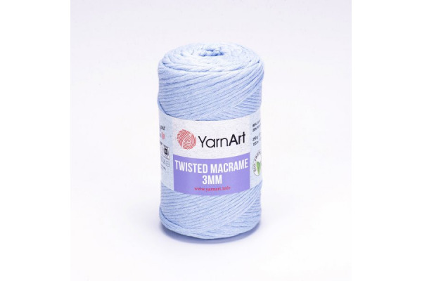 Twisted Macrame 3mm - 760 modrá svetlá