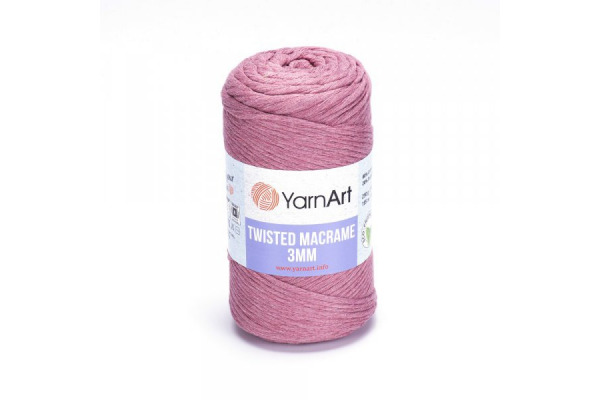 Twisted Macrame 3mm - 792 staroružová