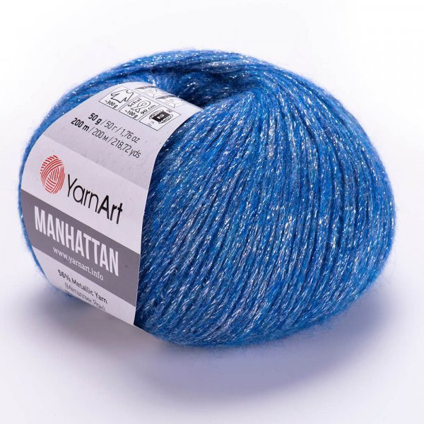 Manhattan 907 - modrá svetlá-strieborná