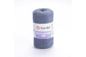 Twisted Macrame 3mm - 761 modrošedá