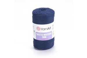 Twisted Macrame 3mm - 784 tmavomodrá