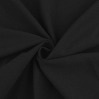 Úplet/teplákovina - jednofarebná - čierna