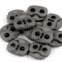 Brzdičky s dvoma dierkami 20x20 mm - Šedá 32