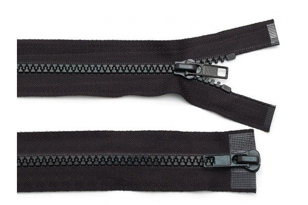 Zips vetrovkový, kosticový - UH - dvojcestný 2 jazdce / 70cm