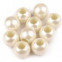 Plastové perly s veľkým prievlakom 11x15mm - Perlová 04