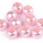 Plastové perly s veľkým prievlakom 11x15mm - Ružová 05