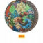 Drevené dno - Kruh - maľované-Mandaly vzor 25