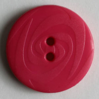 Gombík plastový - Ø 14mm - Jemný vzor - Malinová