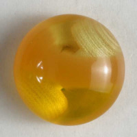 Gombík plastový - Ø 10mm - Priesvitná guľôčka - Žltá