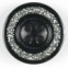 Gombík plastový - Ø 19mm - Trblietavý dekor - Čierna